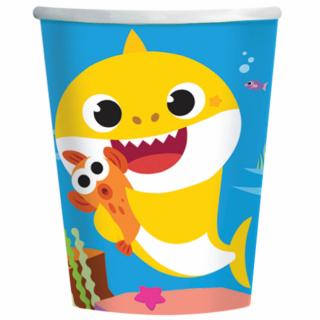 Papierové poháre Baby Shark 250ml 8ks