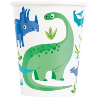 Papierové poháre Dino World 250ml 8ks