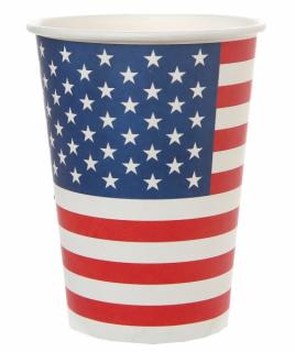 Papierové poháre USA 270ml 10ks