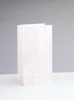Papierové sáčky biela 25cm 12ks