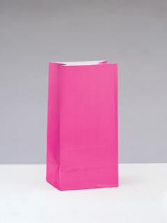 Papierové sáčky ružové 25cm 12ks