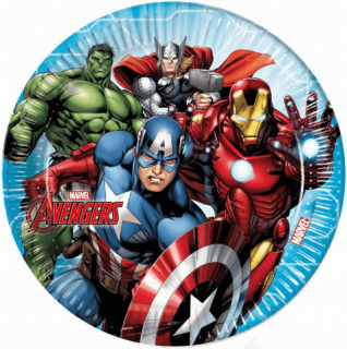 Papierové taniere Avengers 23cm 8ks