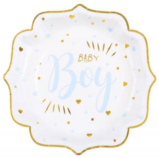 Papierové taniere Baby Boy 21cm 10ks