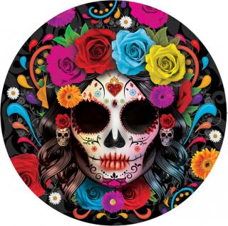 Papierové taniere Day of the Dead 23cm 6ks