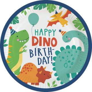 Papierové taniere Dino Parties 23cm 8ks