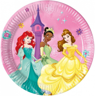 Papierové taniere Disney Princezné 20cm 8ks