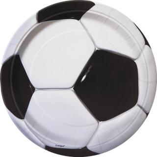 Papierové taniere Futbal 23cm 8ks