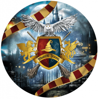 Papierové taniere Harry Potter 23cm 6ks