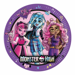 Papierové taniere Monster High 23cm 8ks