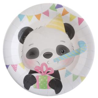 Papierové taniere Panda 22,5cm 10ks