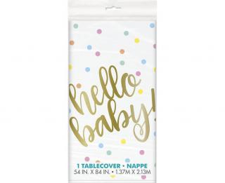 Plastový obrus Hello Baby Shower 137x213cm