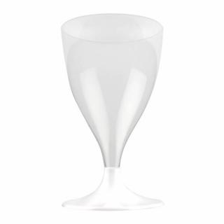 Plastový pohárik na víno biele 10ks 200ml
