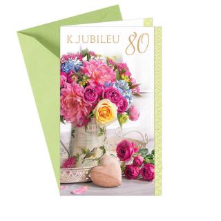 Pohľadnica K jubileu 80 ruže