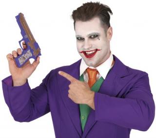 Replika pištoľ Joker modrá 30cm