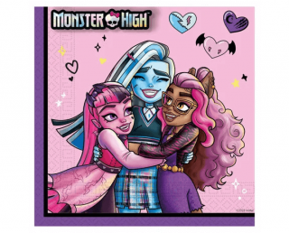 Servítky Monster High 33x33cm 20ks