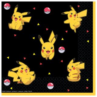 Servítky Pokemon Pikachu 33x33cm 16ks