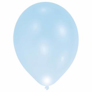 Svietiace LED balóny modré 27cm 5ks