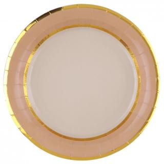 Tanierik bielo-zlatý 22cm 10ks