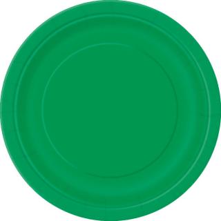 Tanierik veľký zelený papierový 22cm 8ks