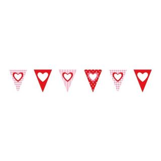 Vlajočky Valentínske srdcia 400cm