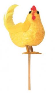 Zapichovacia sliepka žltá 6cm