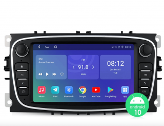 HIZPO Android rádio Ford Focus Mondeo S-Max Galaxy C-Max Focus KUGA, Nové autorádio pre Ford Focus Ford Mondeo Ford Galaxy autorádio s Android GPS…