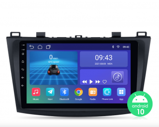 HIZPO Autorádio s Androidom pre Mazda 3 2004-2013, GPS navigácia, kamera, WIFI, Bluetooth, USB, Autorádio Mazda 3 BL 2004 2005 2006 2007 2008 2009…