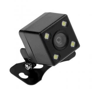 HIZPO Parkovacia kamera s pripojením RCA - cinž, HD LED parkovacia kamera s nočným videním s napájacím káblom a video káblom