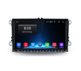 Junsun 9  autorádio s Androidom pre Volkswagen, Škoda, Seat s GPS, Bluetooth, WiFi, 2x USB, rádio SKODA VW SEAT