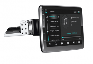 PODOFO 1din Otočné autorádio Android 10 , WIFI GPS USB, Android rádio s GPS navigáciou, Handsfree Bluetooth, USB, 1din Výklopné autorádio