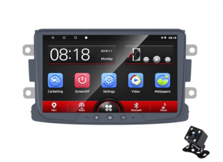 PODOFO 7  autorádio pre Dacia Sandero, Duster, Logan, Dokker Android s GPS navigáciou, WIFI, USB, Bluetooth, Android rádio Dacia Dokker Sander Logan…
