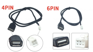 USB pro Android autorádia, 6 pin a 4 pin 4PIN: 4