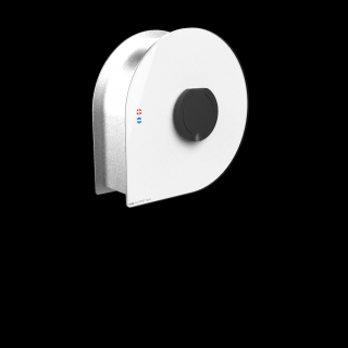 WALLBOX Single s integrovanou zásuvkou - BASIC Farba: Biela