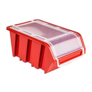 Box na náradie s krytom 100 x 155 x 70 mm Farba: Červená