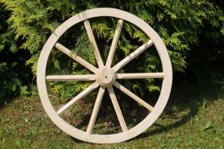 Drevené dekoračné koleso - priemer 50cm