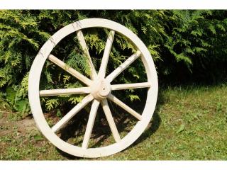 Drevené dekoračné koleso - priemer 60cm