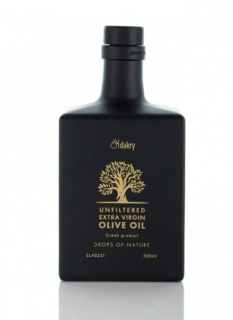 Prémiový nefiltrovaný extra panenský olivový olej 500ml od Dakry Olive