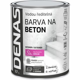 DENAS BETON farba na betón 0110 šedá Balenie: 0,7 kg