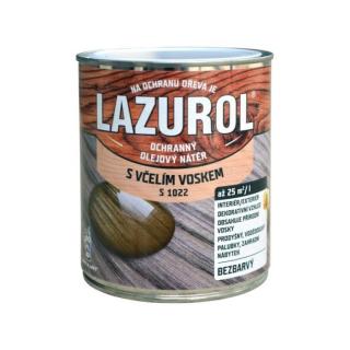 LAZUROL S1022 ochranný olejový náter s včelím voskom 0,75l