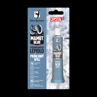 MAMUT GLUE Crystal Farba: transparentná, Balenie: 25 ml, Typ obalu: tuba v blistri