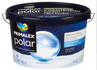 Primalex Polar biely  + od 15 kg balenia darček maliarska sada (valček, mriežka, páska, fólia) Balenie: 15 kg