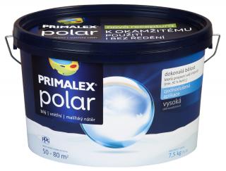 Primalex Polar biely  + od 15 kg balenia darček maliarska sada (valček, mriežka, páska, fólia) Balenie: 7,5 kg