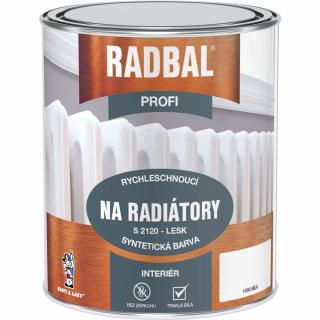 RADBAL PROFI S2120 farba na radiátor lesklá 1000 biela 0,6l