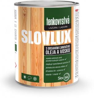 Slovlux Tenkovrstvá lazúra Farba: Biely, Balenie: 2,5 l