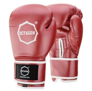 Boxerské rukavice - Octagon - Metallic - červené (Boxerské rukavice - Octagon - Metallic - červené)