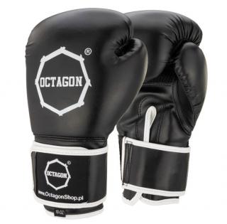 Boxerské rukavice - Octagon - Skaj - čierne (Boxerské rukavice- Octagon - Skaj - čierne)