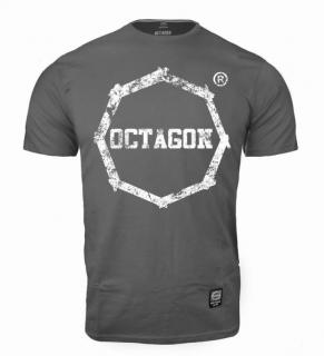 Octago t-shirt Klasic Logo Big - Grey (Octagon Tričko Veľké Logo - Šedé)
