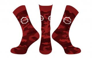 Ponožky - pánske dlhé - MMA Camo - červené (Ponožky - pánske dlhé - MMA Como - červené)