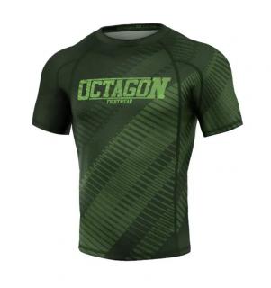 Rashguard - Octagon - Blocks - zelený (Rashguard - Octagon - Blocks - zelený)