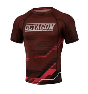 Rashguard - Octagon - Racer - červený (Rashguard - Octagon - Racer - červený)